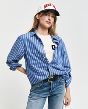 Load image into Gallery viewer, GANT&lt;BR&gt;
Poplin Stripe Shirt&lt;BR&gt;
Blue, White&lt;BR&gt;
