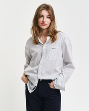 Load image into Gallery viewer, GANT&lt;BR&gt;
Poplin Stripe Shirt&lt;BR&gt;
Blue, White&lt;BR&gt;
