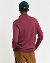 Load image into Gallery viewer, GANT&lt;BR&gt;
Half Zip Sweater&lt;BR&gt;
Navy, Berry &amp; Purple available &lt;BR&gt;
