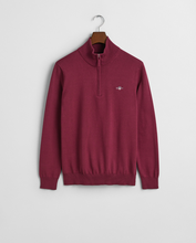 Load image into Gallery viewer, GANT&lt;BR&gt;
Half Zip Sweater&lt;BR&gt;
Navy, Berry &amp; Purple available &lt;BR&gt;
