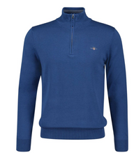 Load image into Gallery viewer, GANT&lt;BR&gt;
Half Zip Sweater&lt;BR&gt;
Navy, Berry &amp; Purple available &lt;BR&gt;
