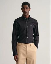 Load image into Gallery viewer, GANT&lt;BR&gt;
SlimFit PinPoint Oxford Shirt&lt;BR&gt;
Navy/black&lt;BR&gt;
