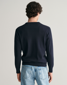 GANT<BR>
Crew Neck Cotton Jumper<BR>