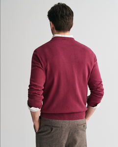 GANT<BR>
Crew Neck Cotton Jumper<BR>