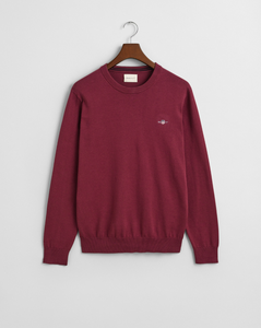 GANT<BR>
Crew Neck Cotton Jumper<BR>