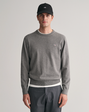 Load image into Gallery viewer, GANT&lt;BR&gt;
Crew Neck Cotton Jumper&lt;BR&gt;
