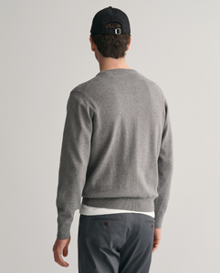 GANT<BR>
Crew Neck Cotton Jumper<BR>