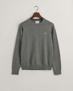 GANT<BR>
Crew Neck Cotton Jumper<BR>