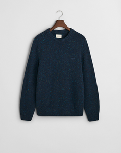 GANT<BR>
Nepps Wool Crew Neck Knit Jumper<BR>
Red, Navy<BR>