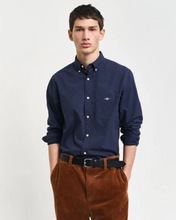 Load image into Gallery viewer, GANT&lt;BR&gt;
Slim Micro Print Shirt&lt;BR&gt;
Navy&lt;BR&gt;
