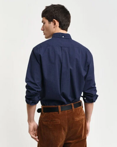 GANT<BR>
Slim Micro Print Shirt<BR>
Navy<BR>