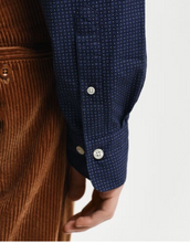 Load image into Gallery viewer, GANT&lt;BR&gt;
Slim Micro Print Shirt&lt;BR&gt;
Navy&lt;BR&gt;
