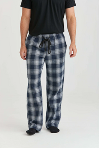 ERLA OF SWEDEN<BR>
Flannel Pyjamas Bottoms<BR>
Navy<BR>