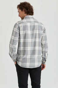 ERLA OF SWEDEN<BR>
Flannel Shirt<BR>
Grey, Green<BR>