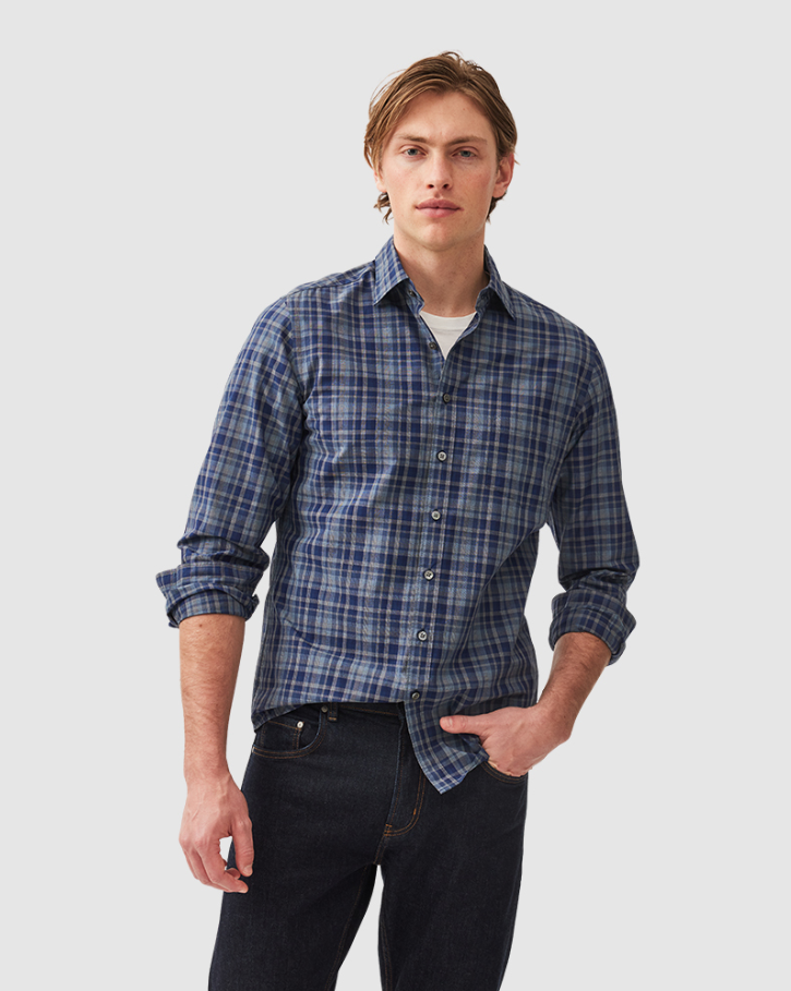 RODD & GUNN<BR>
Monvale Shirt<BR>
Midnight<BR>