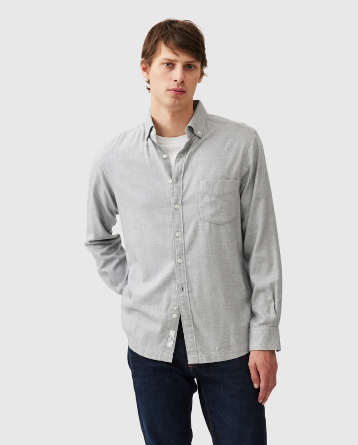 RODD & GUNN<BR>
Button Down Soft Handle Shirt<BR>
Blue, Smoke<BR>