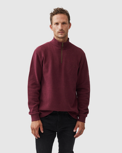 RODD & GUNN<BR>
1/4 Zip Alton Ave Knit SweatShirt<BR>
Navy, Berry, Grey<BR>