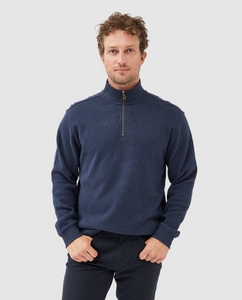 RODD & GUNN<BR>
1/4 Zip Alton Ave Knit SweatShirt<BR>
Navy, Berry, Grey<BR>