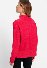 Load image into Gallery viewer, OLSEN&lt;BR&gt;
Long Sleeve Mock Neck Pullover&lt;BR&gt;
Grey, Lilac, Red&lt;BR&gt;
