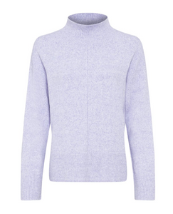 OLSEN<BR>
Long Sleeve Mock Neck Pullover<BR>
Grey, Lilac, Red<BR>