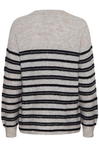 FRANSA<BR>
Sanny Knit Jumper<BR>
Limestone<BR>