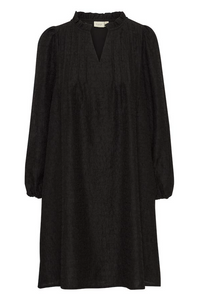 FRANSA<BR>
Heba Dress<BR>
Black<BR>