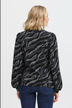 Load image into Gallery viewer, FRANSA&lt;BR&gt;
Calypso Blouse&lt;BR&gt;
Night Sky&lt;BR&gt;
