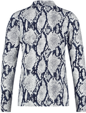 Load image into Gallery viewer, GERRY WEBER&lt;BR&gt;
Long Sleeve Turtleneck Top&lt;BR&gt;
Black/Grey&lt;BR&gt;
