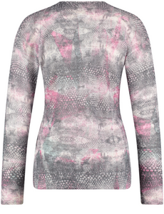 GERRY WEBER<BR>
Knit Jumper with All Over Patterns<BR>
Multi<BR>