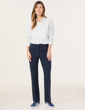 Load image into Gallery viewer, GERRY WEBER&lt;BR&gt;
Flared Trousers&lt;BR&gt;
Navy&lt;BR&gt;
