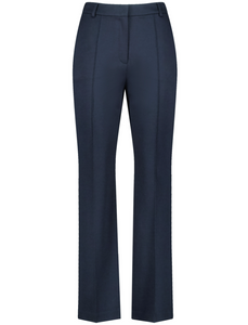 GERRY WEBER<BR>
Flared Trousers<BR>
Navy<BR>