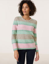 Load image into Gallery viewer, GERRY WEBER&lt;BR&gt;
Knit Jumper&lt;BR&gt;
Mint Stripes&lt;BR&gt;
