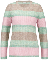 Load image into Gallery viewer, GERRY WEBER&lt;BR&gt;
Knit Jumper&lt;BR&gt;
Mint Stripes&lt;BR&gt;
