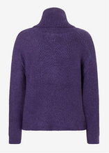 Load image into Gallery viewer, MORE AND MORE&lt;BR&gt;
Turtle Neck Knit Jumper&lt;BR&gt;
Purple&lt;BR&gt;
