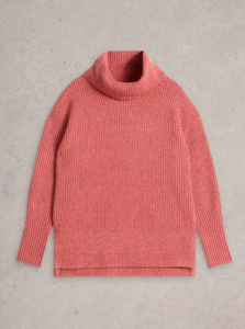 WHITE STUFF<BR>
Lovely Rib Jumper<BR>
Pink<BR>