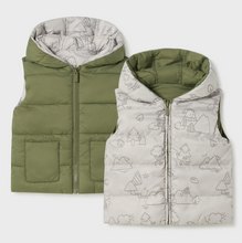 Load image into Gallery viewer, MAYORAL&lt;BR&gt;
Boys Reversible Gilet&lt;BR&gt;
Forest&lt;BR&gt;
