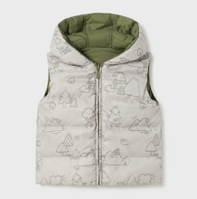 Load image into Gallery viewer, MAYORAL&lt;BR&gt;
Boys Reversible Gilet&lt;BR&gt;
Forest&lt;BR&gt;
