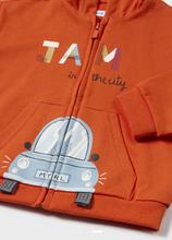 Load image into Gallery viewer, MAYORAL&lt;BR&gt;
Boys Zip Hoodie&lt;BR&gt;
Orange&lt;BR&gt;
