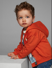 Load image into Gallery viewer, MAYORAL&lt;BR&gt;
Boys Zip Hoodie&lt;BR&gt;
Orange&lt;BR&gt;
