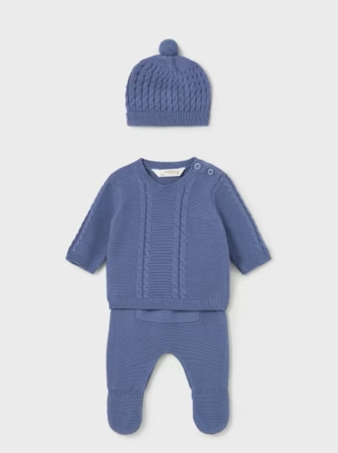 MAYORAL<BR>
3 Piece Pant Set<BR>
Blue<BR>