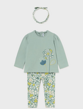 Load image into Gallery viewer, MAYORAL&lt;BR&gt;
Printed Leggings 3 Piece Set&lt;BR&gt;
Green&lt;BR&gt;
