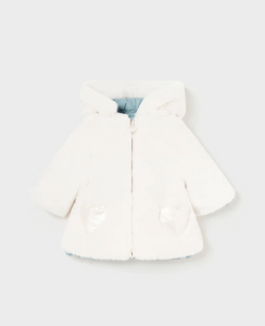 MAYORAL<BR>
Girl Reversible Coat<BR>
Blue<BR>