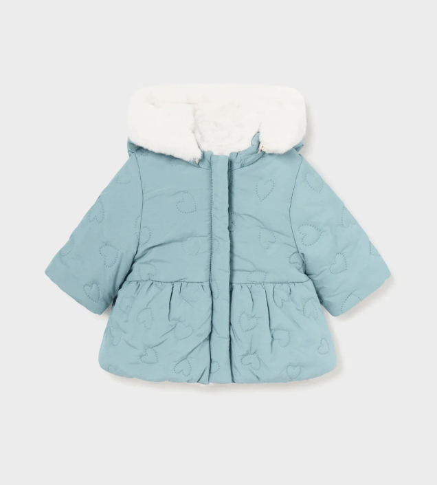 MAYORAL<BR>
Girl Reversible Coat<BR>
Blue<BR>