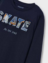 Load image into Gallery viewer, MAYORAL&lt;BR&gt;
Boy Long Sleeve Skate Tee&lt;BR&gt;
Navy&lt;BR&gt;
