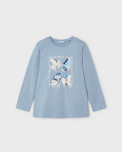 Load image into Gallery viewer, MAYORAL&lt;BR&gt;
Girl Print T-Shirt&lt;BR&gt;
Blue&lt;BR&gt;
