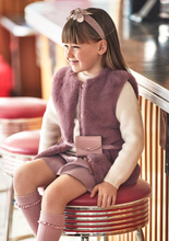 Load image into Gallery viewer, MAYORAL&lt;BR&gt;
Girl Fur Gilet&lt;BR&gt;
Plum&lt;BR&gt;
