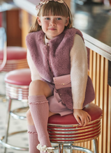 Load image into Gallery viewer, MAYORAL&lt;BR&gt;
Girl Fur Gilet&lt;BR&gt;
Plum&lt;BR&gt;
