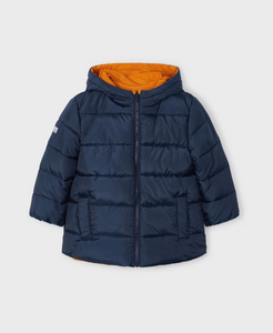 MAYORAL<BR>
Boy Reversible Coat<BR>
Carrot<BR>