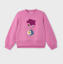 Load image into Gallery viewer, MAYORAL&lt;BR&gt;
Girl Applique Sweatshirt&lt;BR&gt;
Pink&lt;BR&gt;
