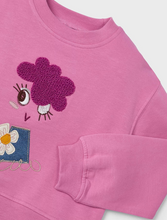 Load image into Gallery viewer, MAYORAL&lt;BR&gt;
Girl Applique Sweatshirt&lt;BR&gt;
Pink&lt;BR&gt;
